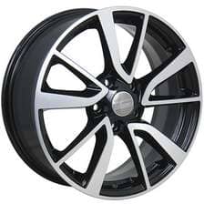 ДЛ 5*112 17*7 D57.1 ET49 К&К Skoda Octavia ZV17 КС699 Алмаз черный (УЦЕНКА - вмятина на ободе диска)